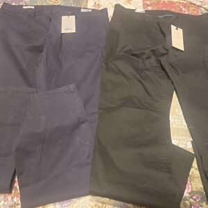 Black and Navy Pants Set